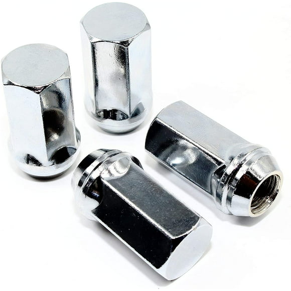 Set of 20 Veritek 12x1.25mm 1.4 35.5mm Overall Length 3/4 19mm Hex 1 Piece Chrome Acorn Bulge Conical Seat Lug Nuts 